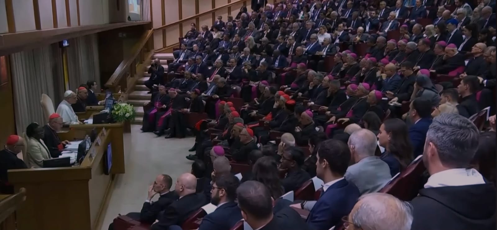 Christopher Oleh at the Vatican for the launch of Pope Leo's Encyclical Magnifica Humanitas, May 2026.